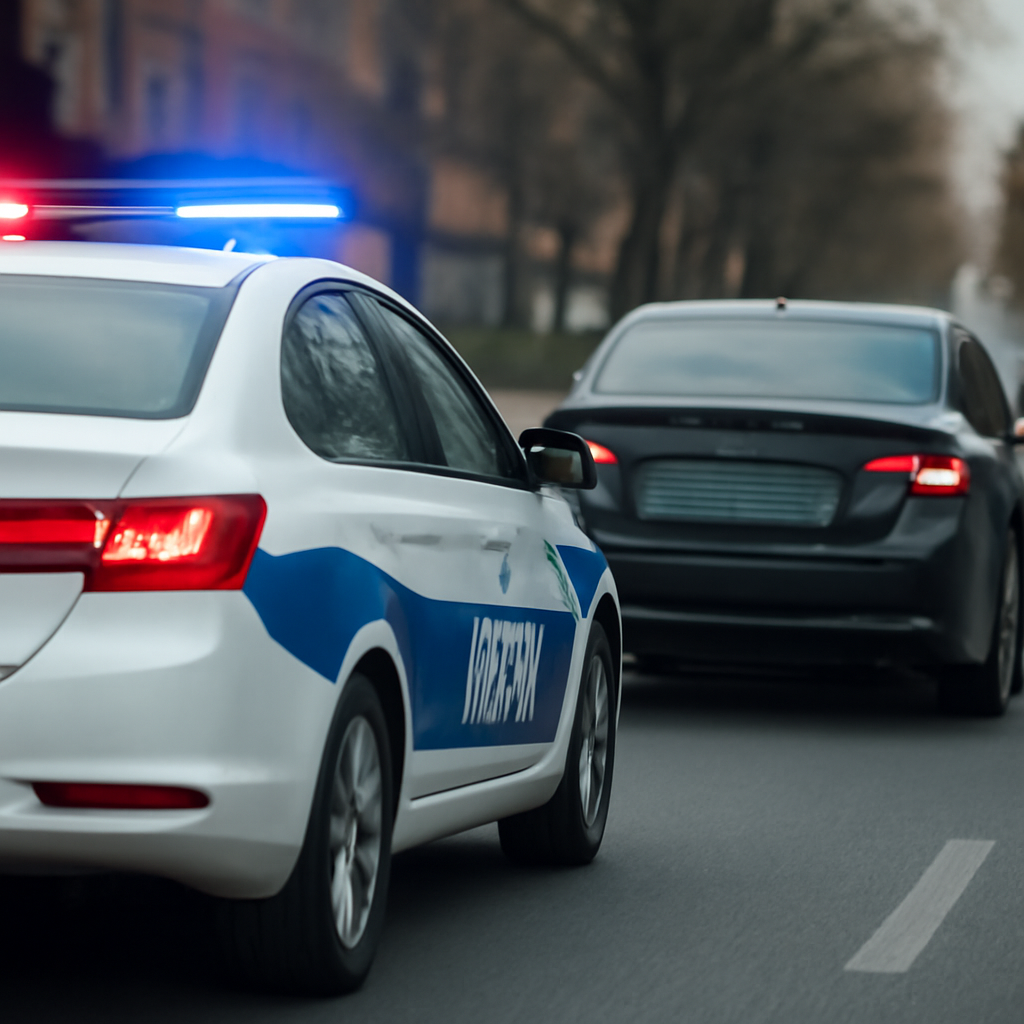 Eskişehir'de Alkollü Sürücü, Polis Takibinden Kaçamadı