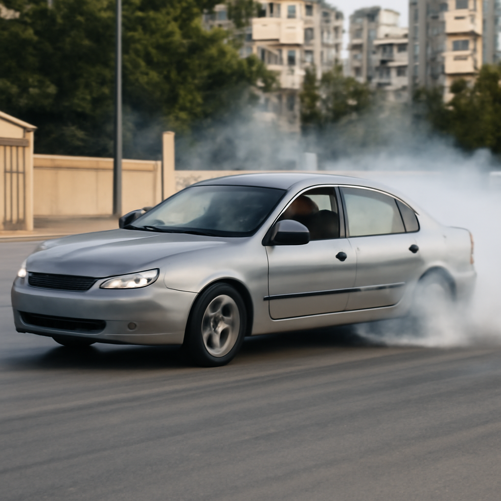 Mersin'de Drift Yaparak Trafik Güvenliğini Tehlikeye Atan Sürücüye Yüksek Ceza