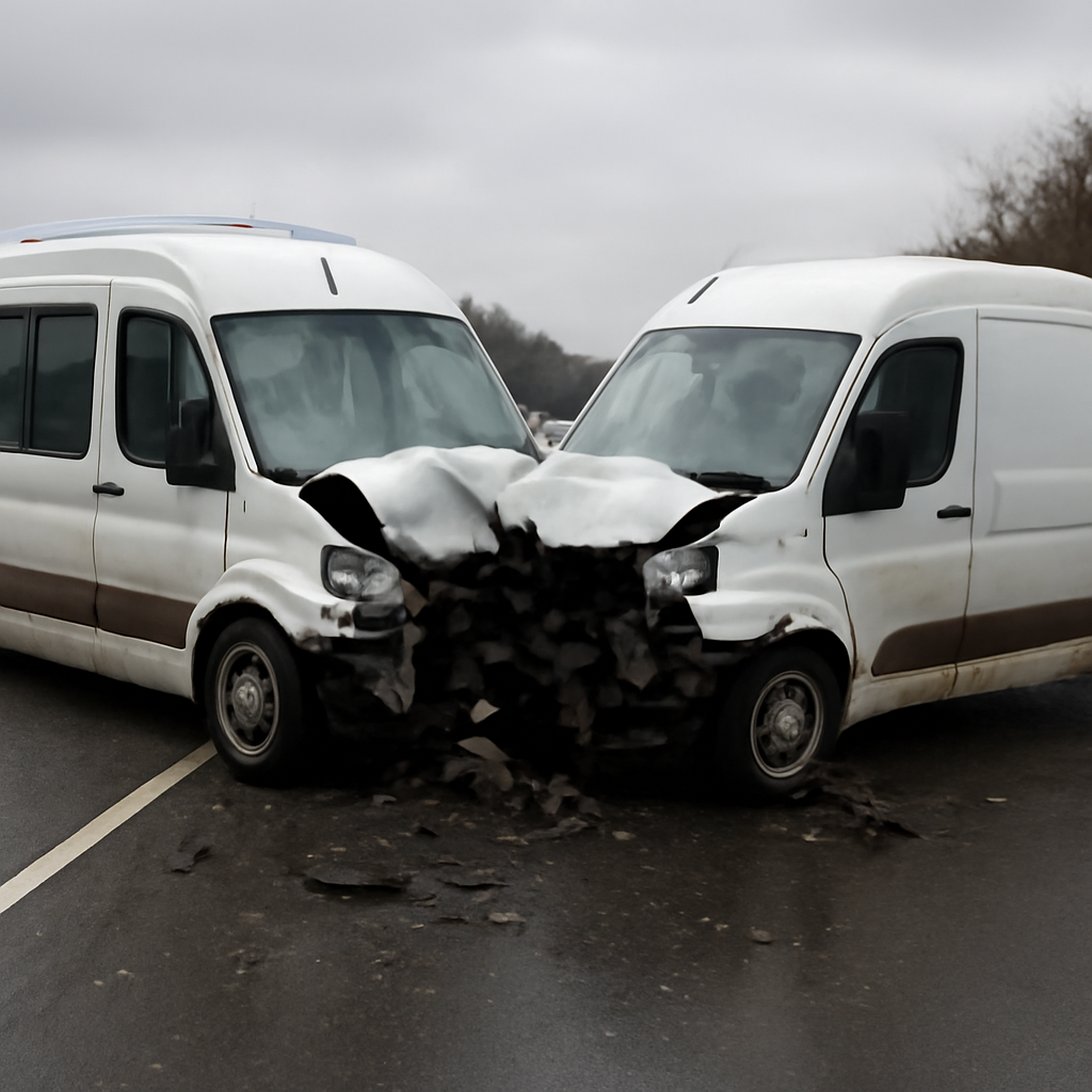 Düzce Otoyolunda Minibüs ile Ticari Araç Çarpıştı: 4 Yaralı