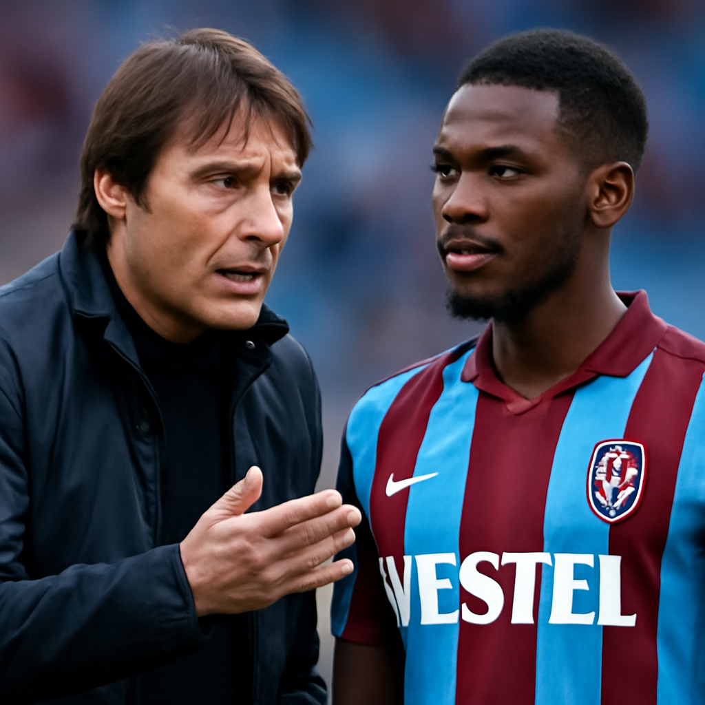 Antonio Conte'den Trabzonsporlu Christ Inao Oulai'ya Yıldız Oyuncu Övgüsü