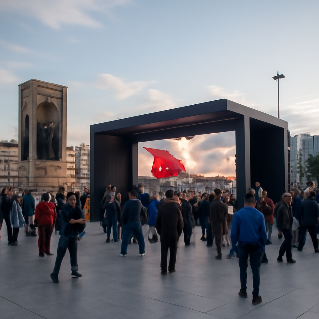 Taksim Meydanı'nda 15 Temmuz Anısına Dijital Deneyim Alanı Açıldı