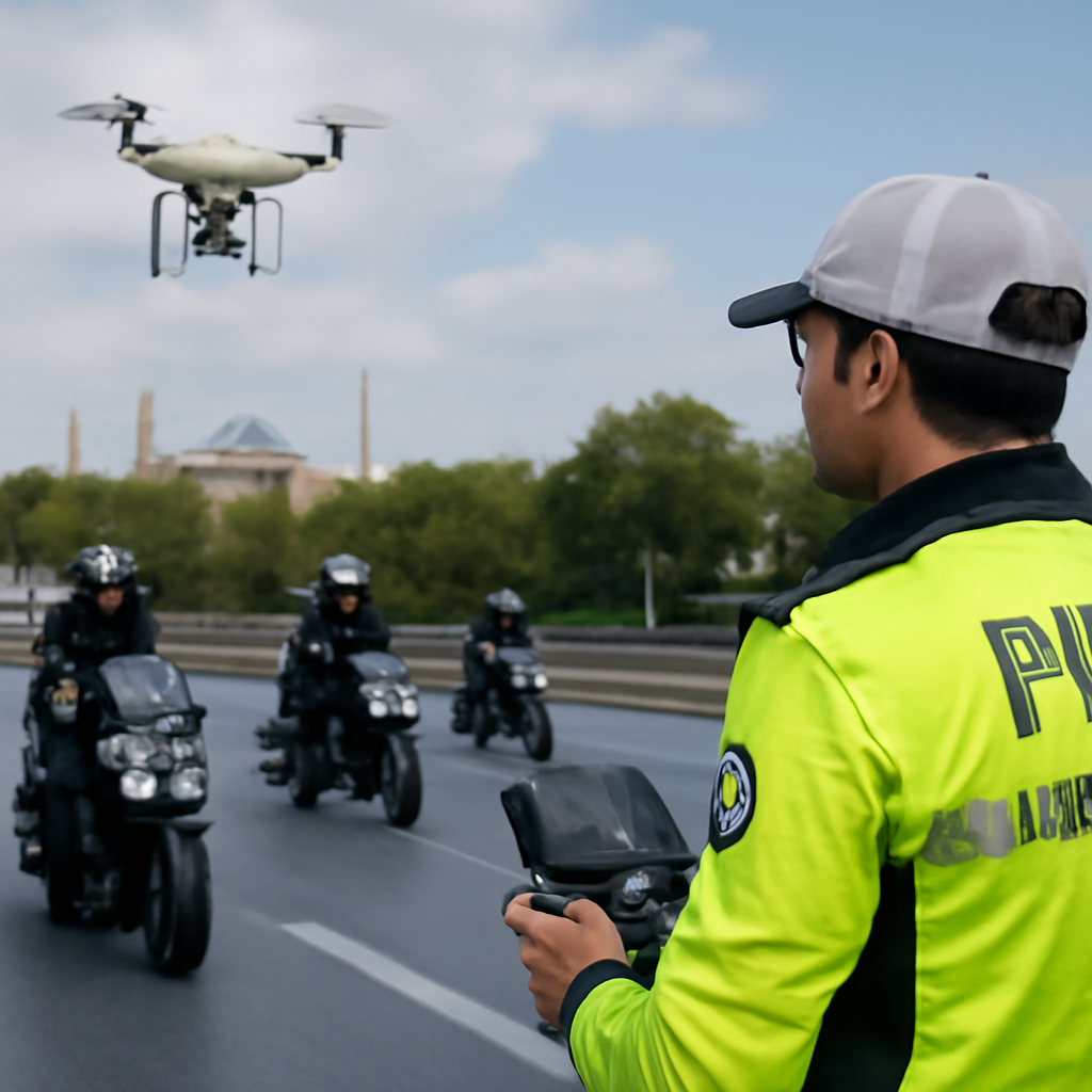 İstanbul'da Motosiklet Denetimlerinde Drone Kullanımı: 407 Bin Lira Ceza Uygulandı