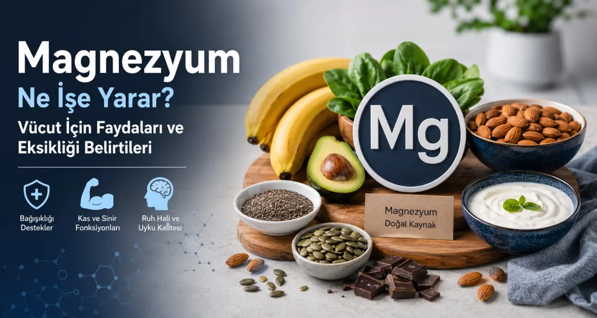 Magnezyum Ne İşe Yarar? Vücut İçin Faydaları ve Eksikliği Belirtileri
